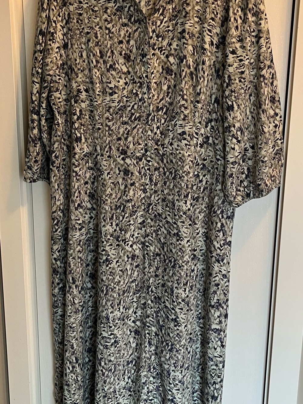 SOYACONCEPT Printed Maxi Dress in Blue Green and Cream